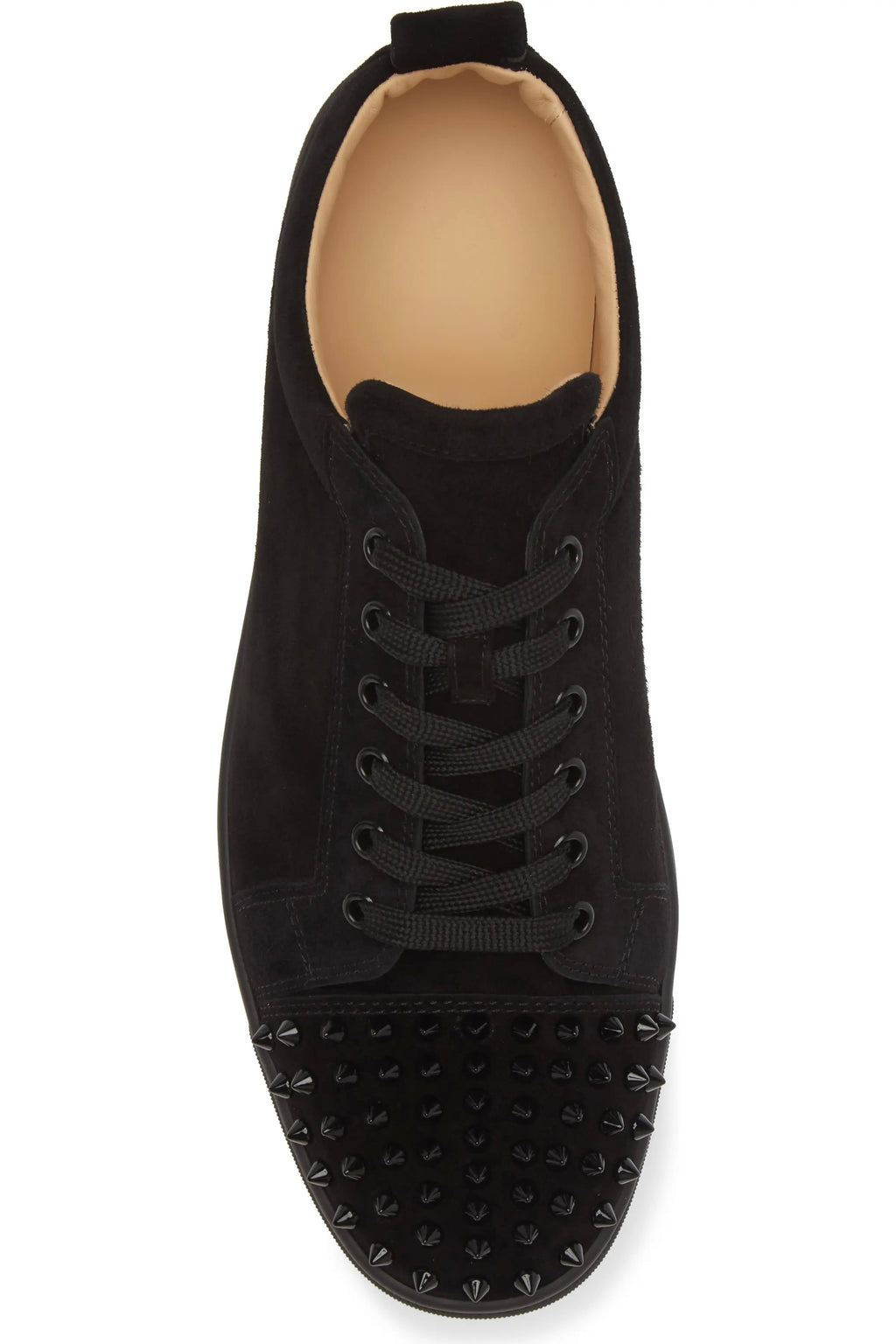 Black Retro Low Spike Shoes