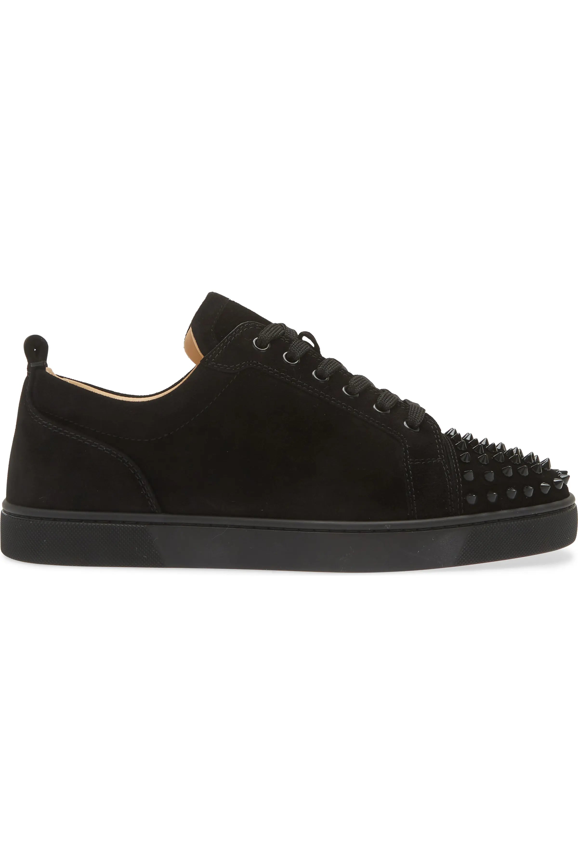 Black Retro Low Spike Shoes