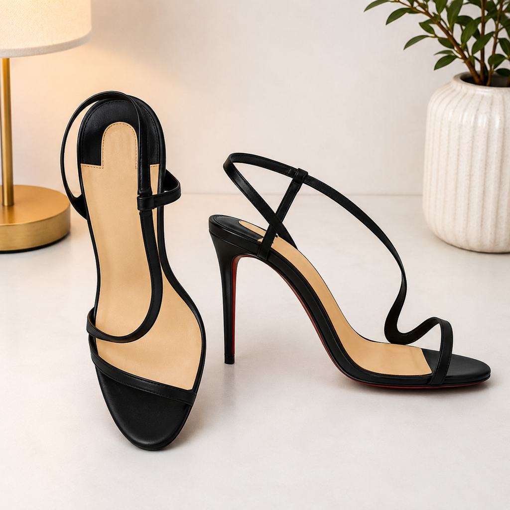 Midnight Stiletto Slingbacks