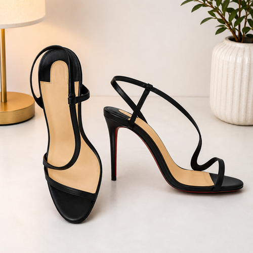 Midnight Stiletto Slingbacks