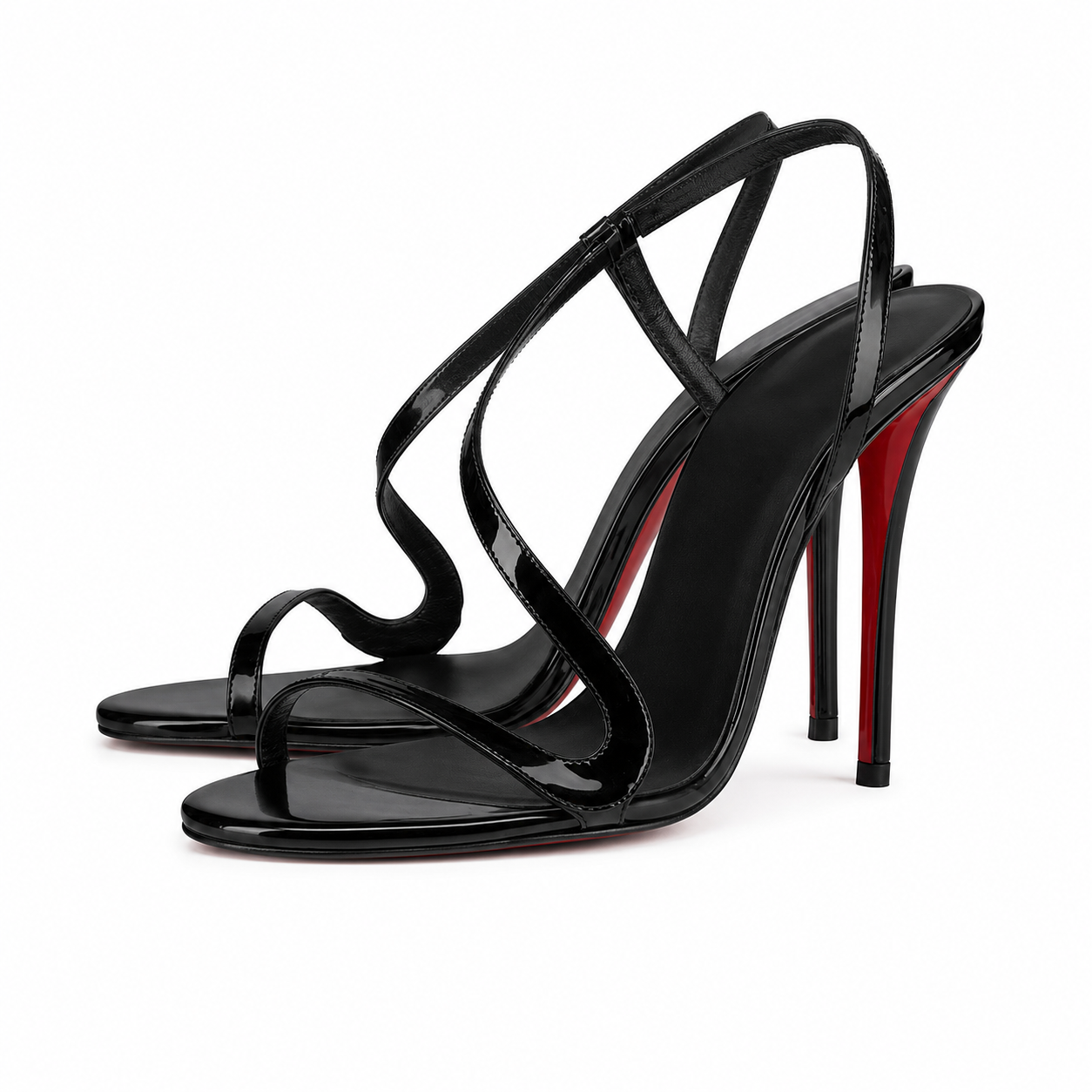 Midnight Stiletto Slingbacks